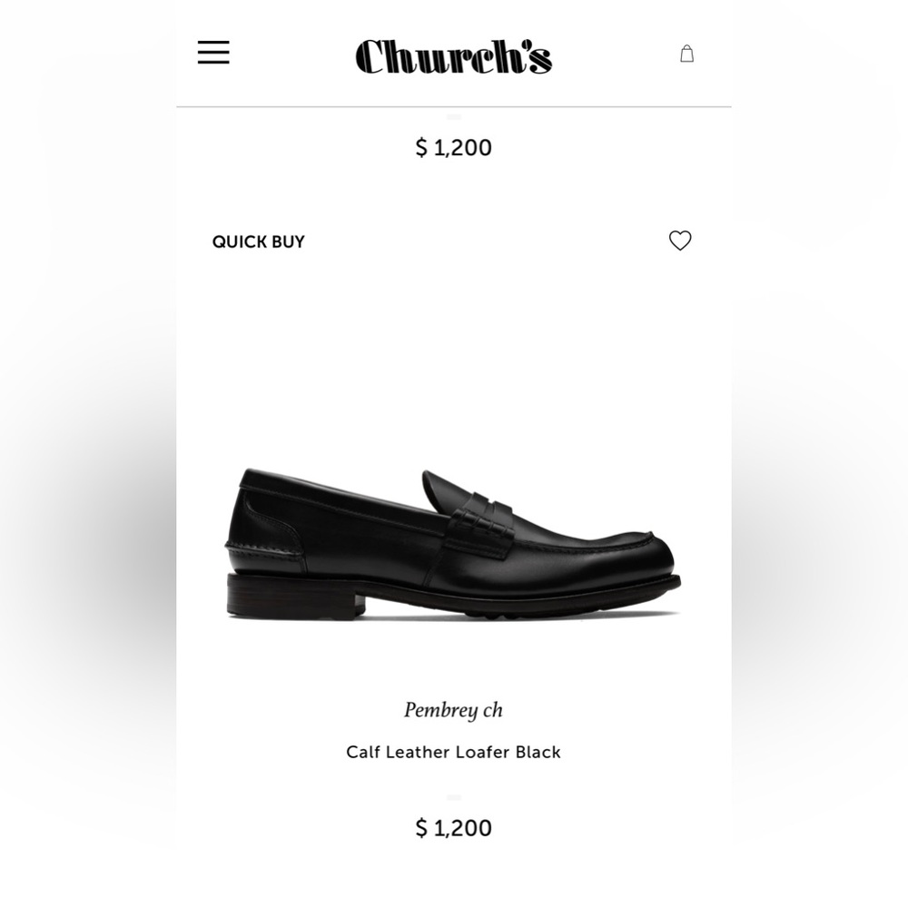 Church’s Pembrey English Shoes black Leather flats